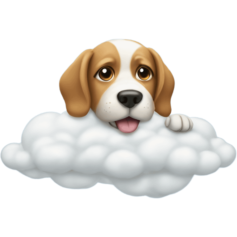 Dog on a cloud  emoji