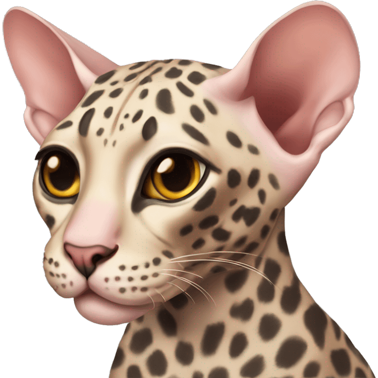 leopard sphynx emoji