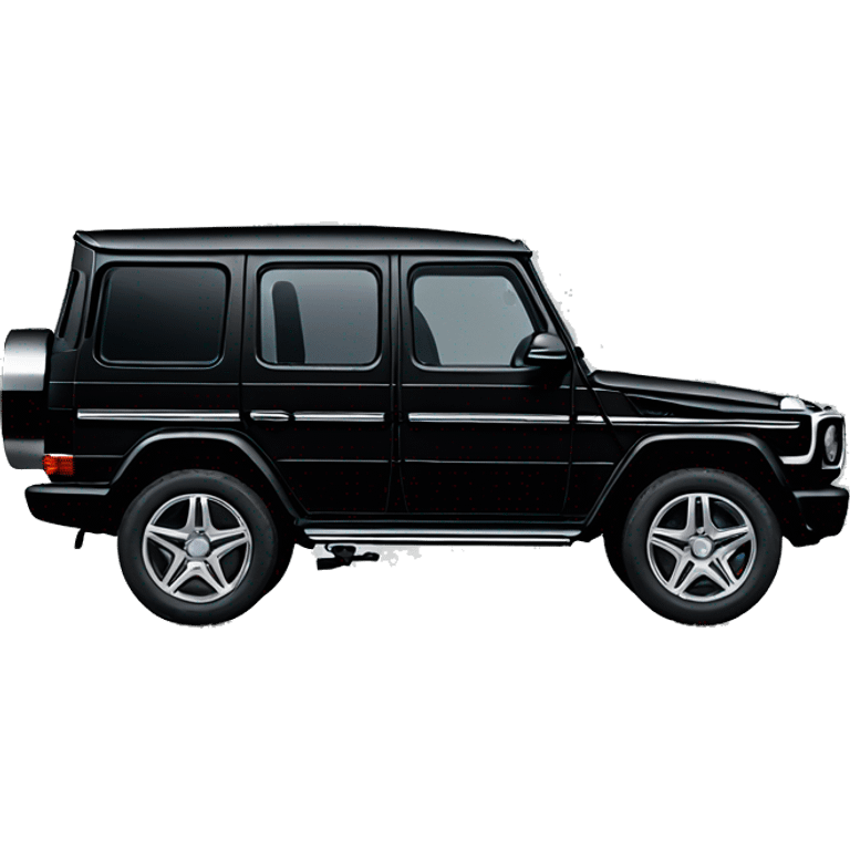 Black Mercedes g wagon emoji