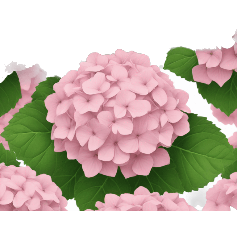 light pink hydrangea  emoji