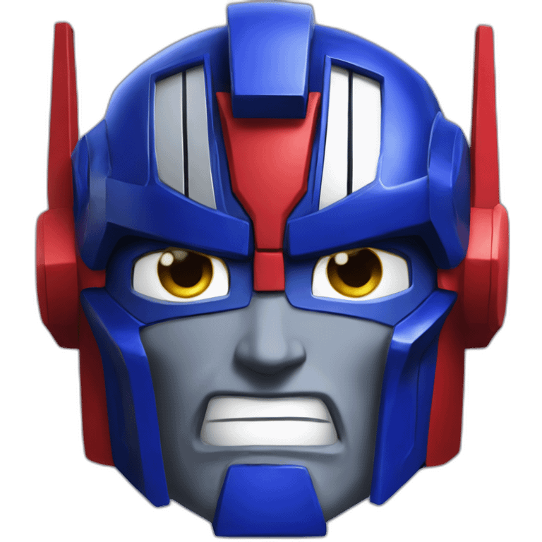 Optimus Prime face emoji