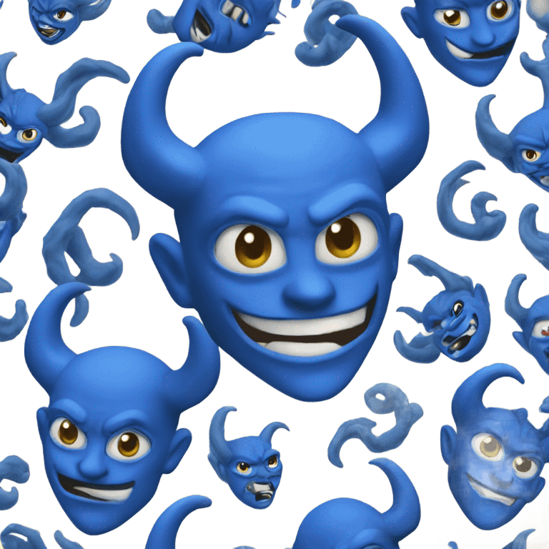 Blue devil  emoji