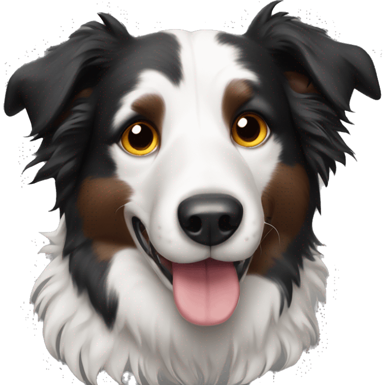 Border collie dog emoji