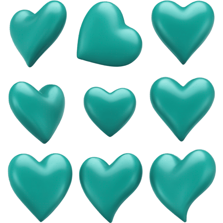 Teal heart emoji