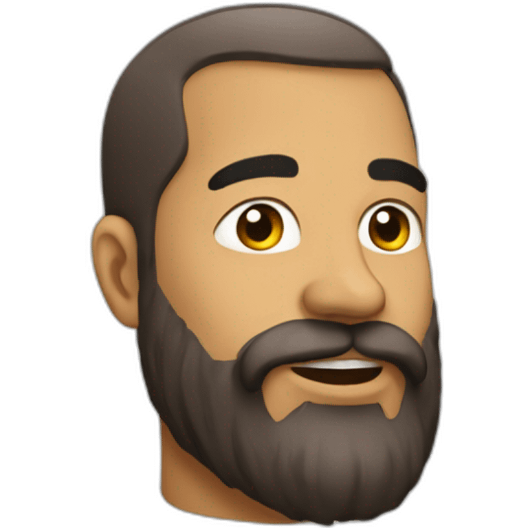 Homme très longue barbe emoji