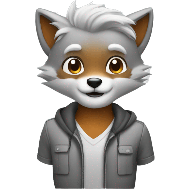 Silver fox emoji