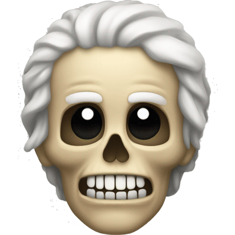 Krähe auf Totenkopf  emoji