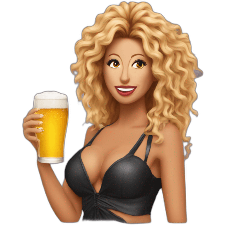 Afida turner drink beer emoji