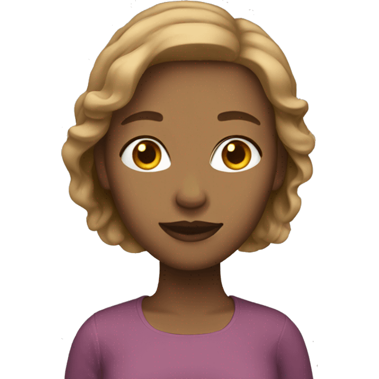 Woman with light brown hair emoji