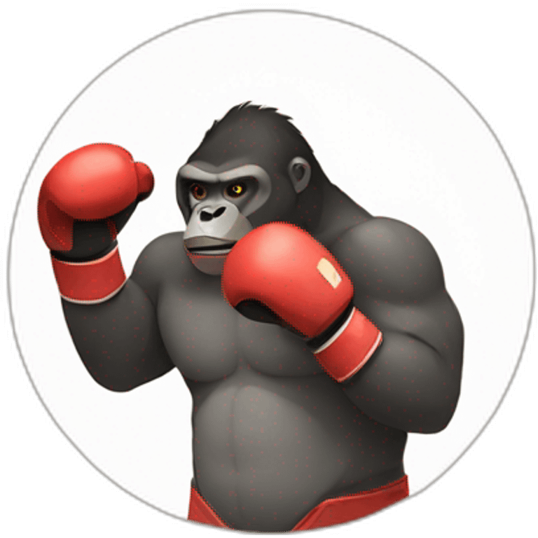 gorilla boxing emoji