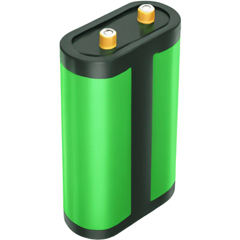 Cool Green battery  emoji