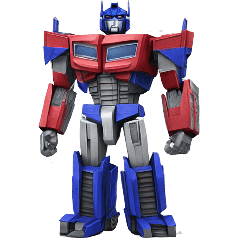 optimus prime as a transformer  emoji