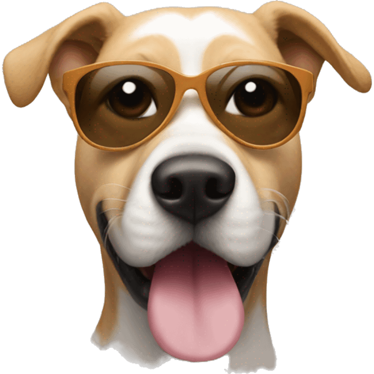 Dog with sunglasses emoji