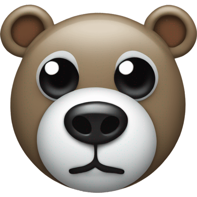 mr bean rag bear with one eye as button emoji