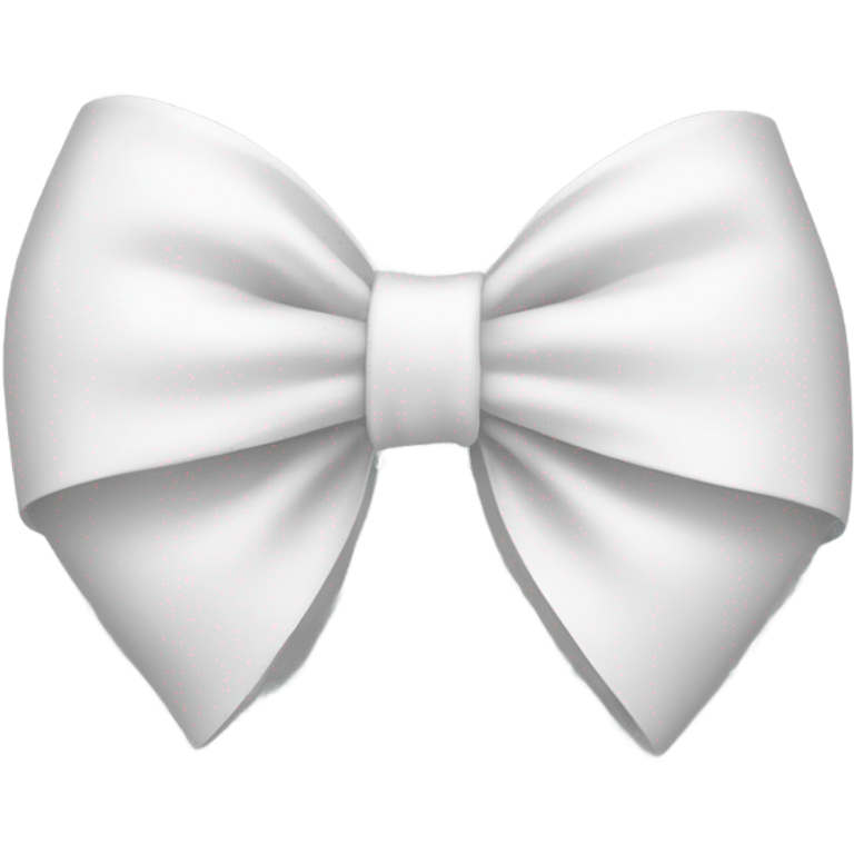 White bow on white bow emoji