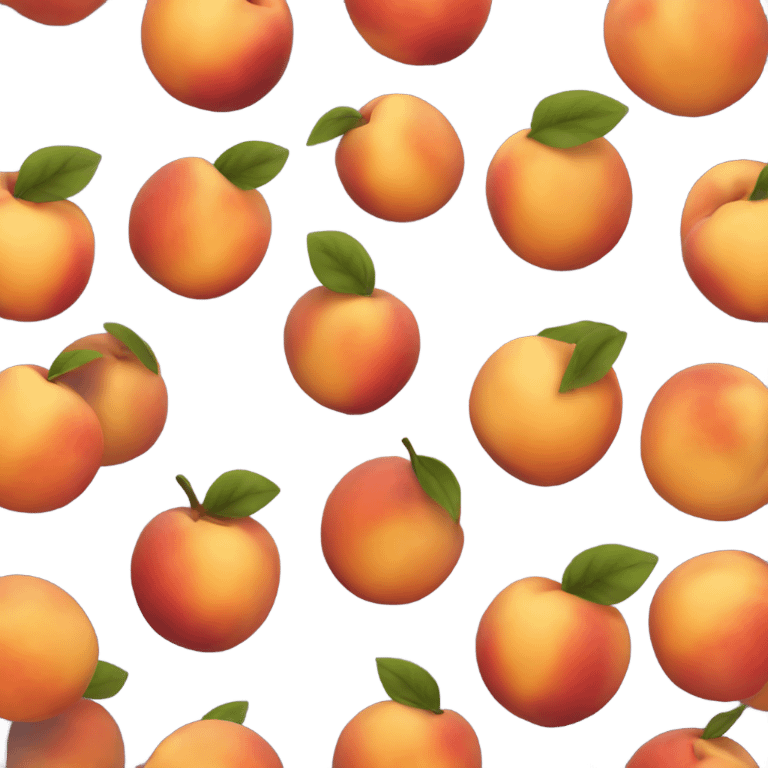 Flaming peach emoji