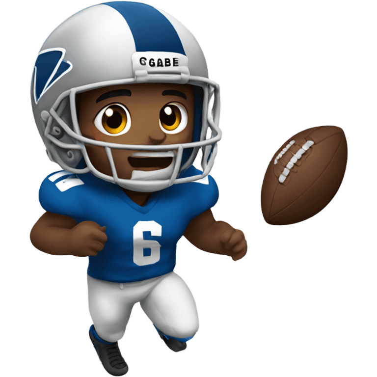 Gabe playing football emoji