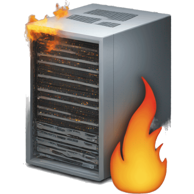 data server on fire emoji