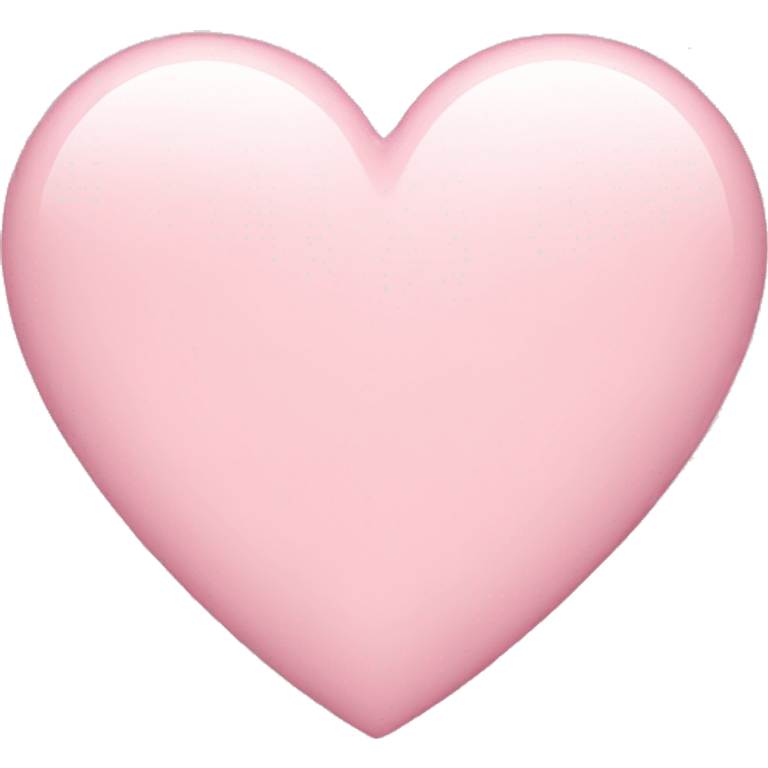 light pink iphone heart emoji