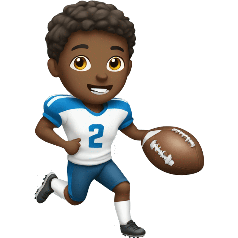 Boy playing football  emoji