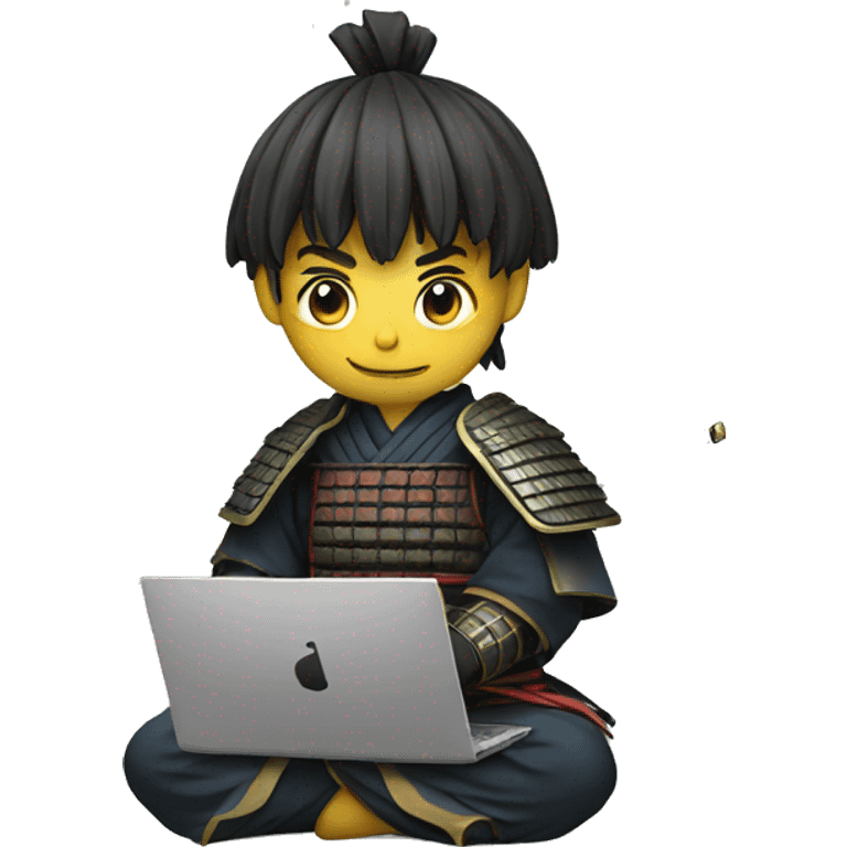 samurai with laptop emoji