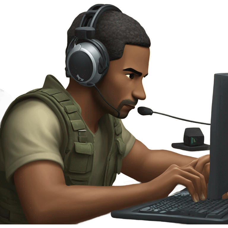 A man playing Counter-Strike 2 emoji