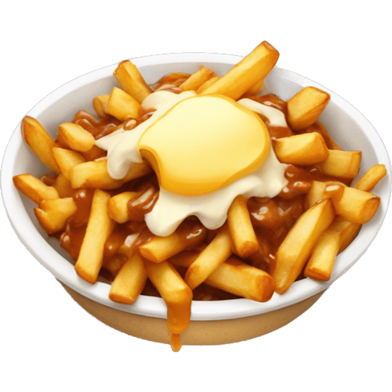 Poutine qui mange une poutine  emoji