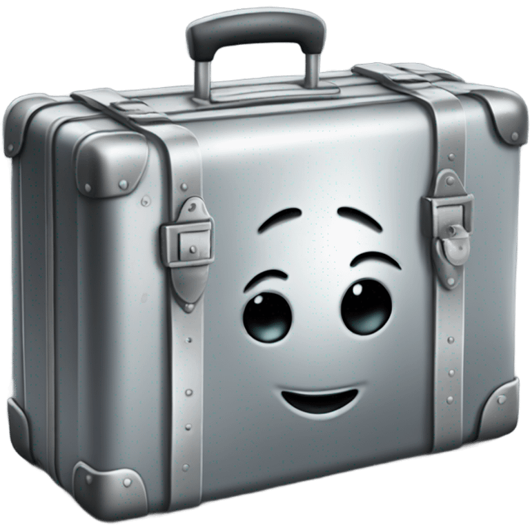 Silver money suitcase  emoji