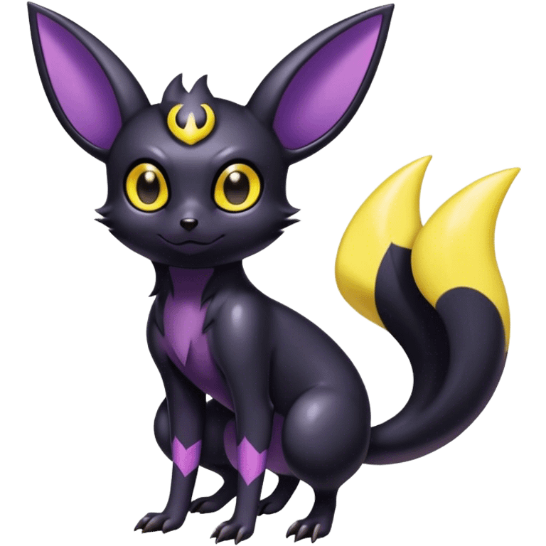 Shiny Dark Noibat-Umbreon-fusion-hybrid full body emoji