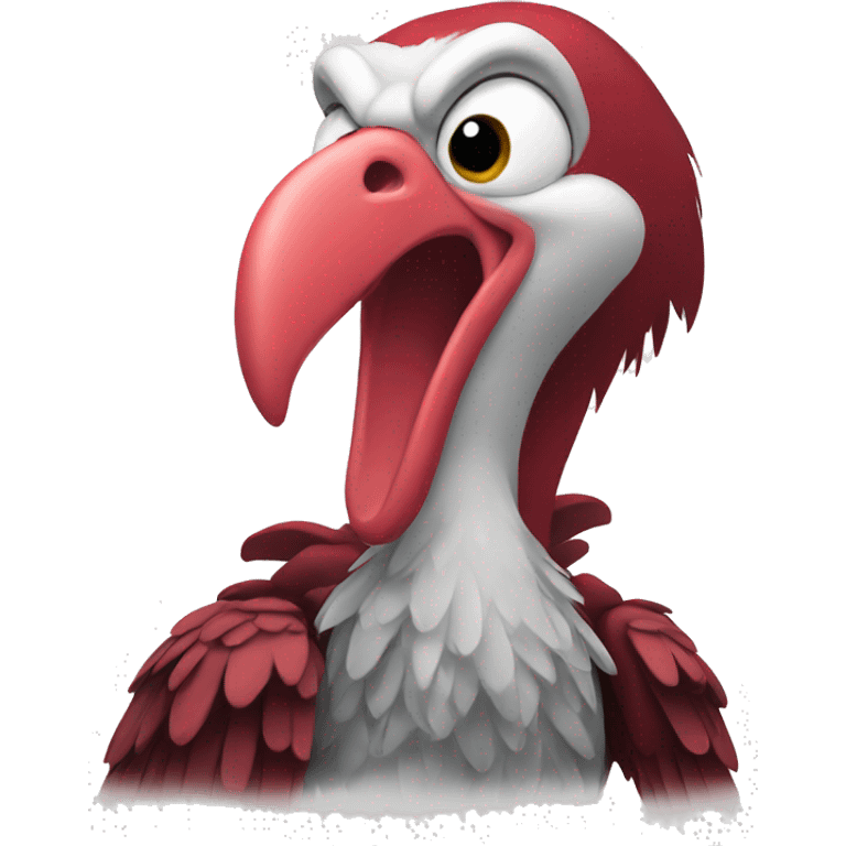 red vulture grinning emoji