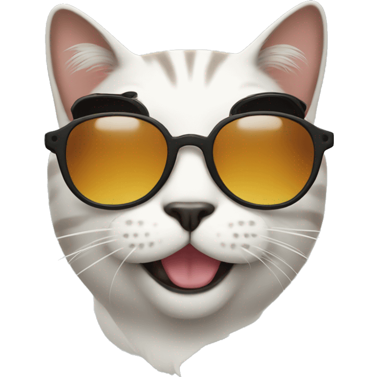 Cat with sunglasses emoji