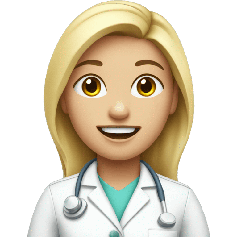 girl dentist emoji