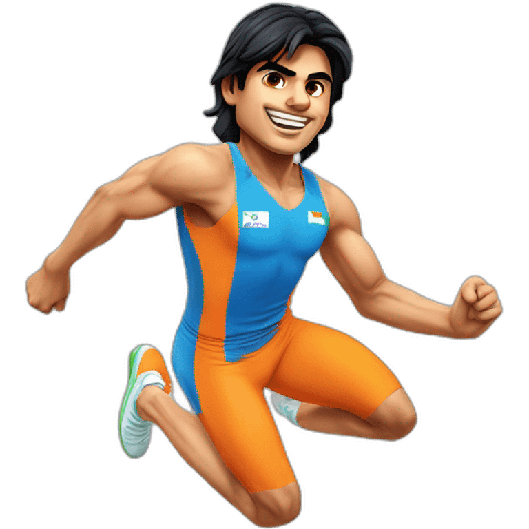 neeraj chopra javelin thrower form india emoji