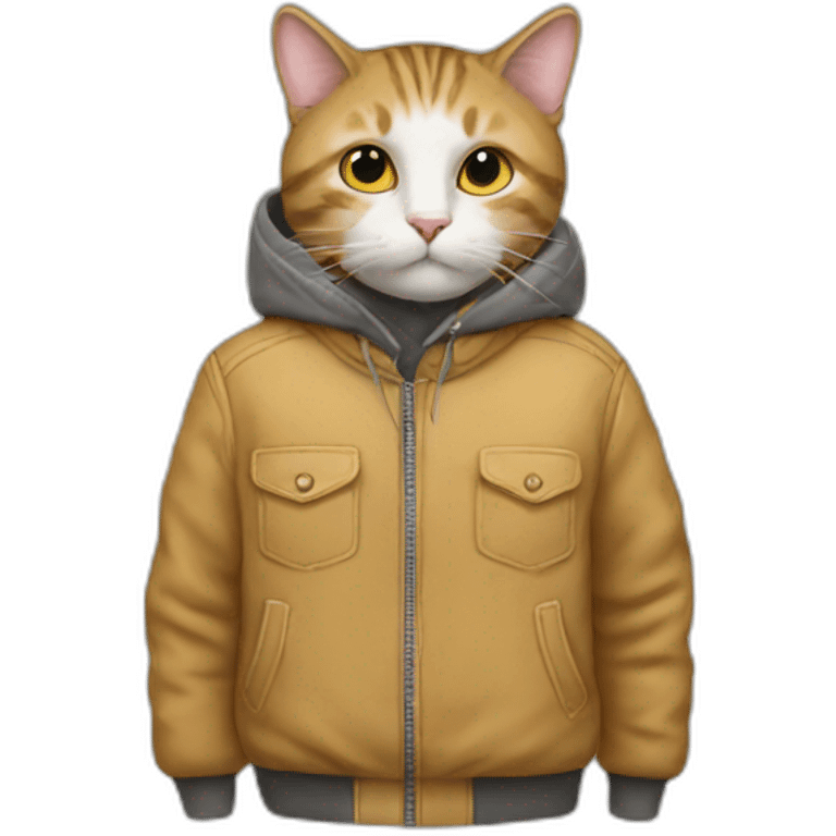 Cat wearing Jacket  emoji