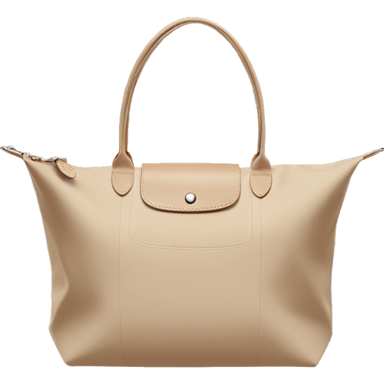 Beige longchamp bag  emoji