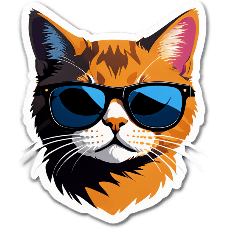 Cat with sunglasses emoji