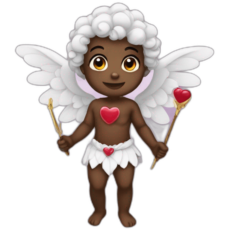 cute black cupid emoji