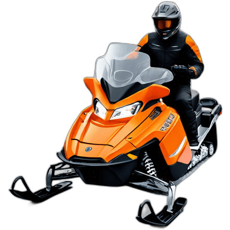 orange polaris Snowmobile emoji