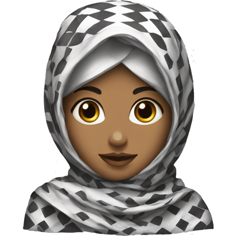 Keffiyeh girl emoji