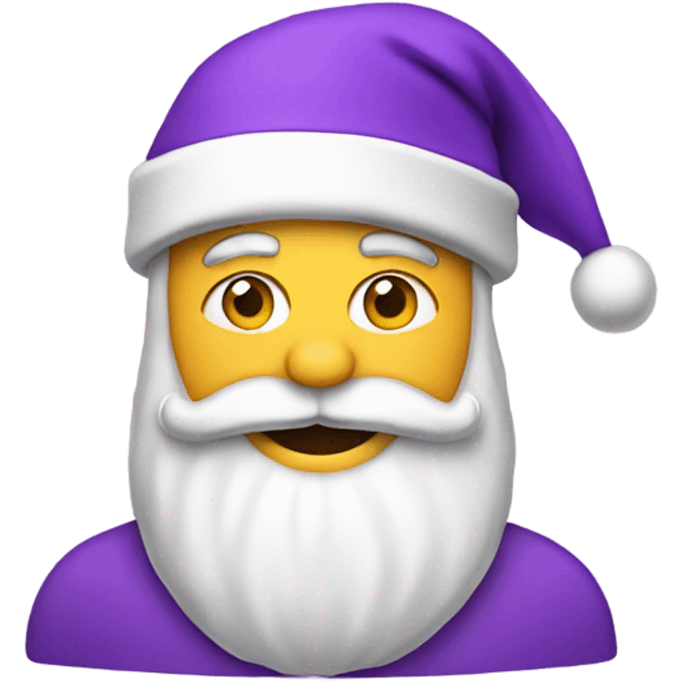 santa with a purple hat emoji