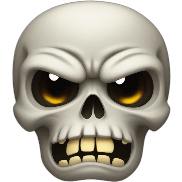 skull angry emoji