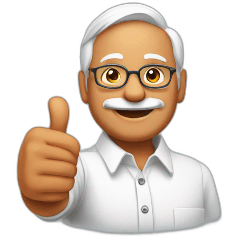 modi thumbs up emoji