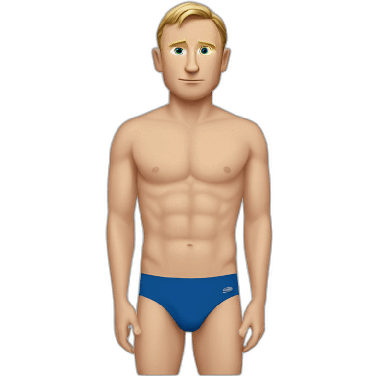 Daniel Craig blue speedo emoji