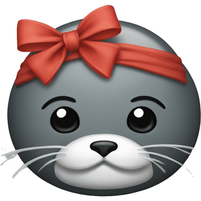 seal with a bow on head emoji