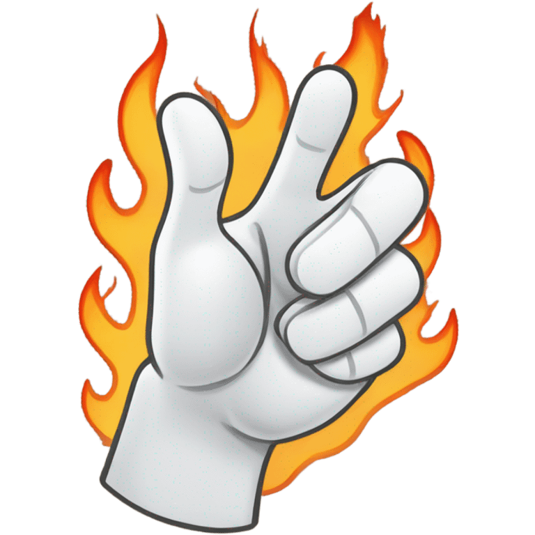 Firey thumbs up emoji