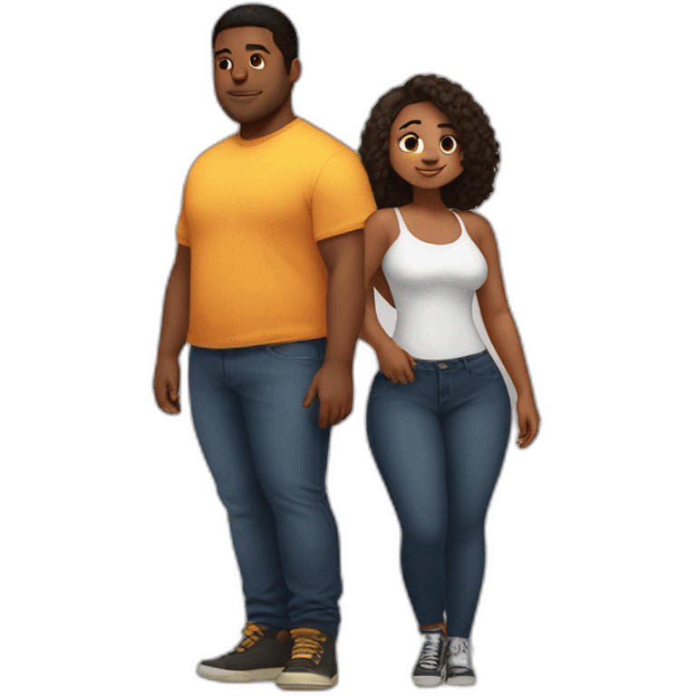 thicc boy with thicc girl emoji