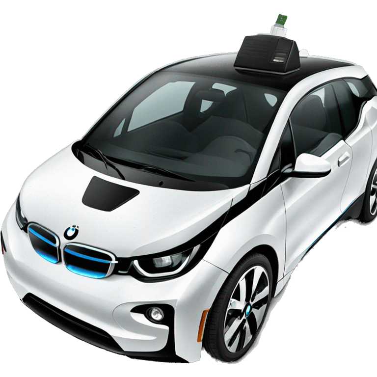 Black bmw i3 charger emoji