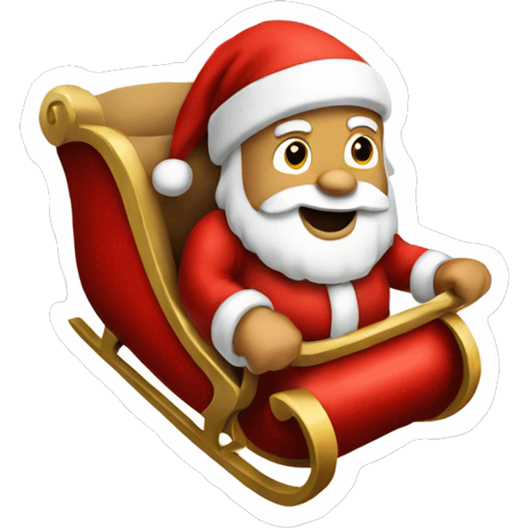 Santa's sleigh emoji