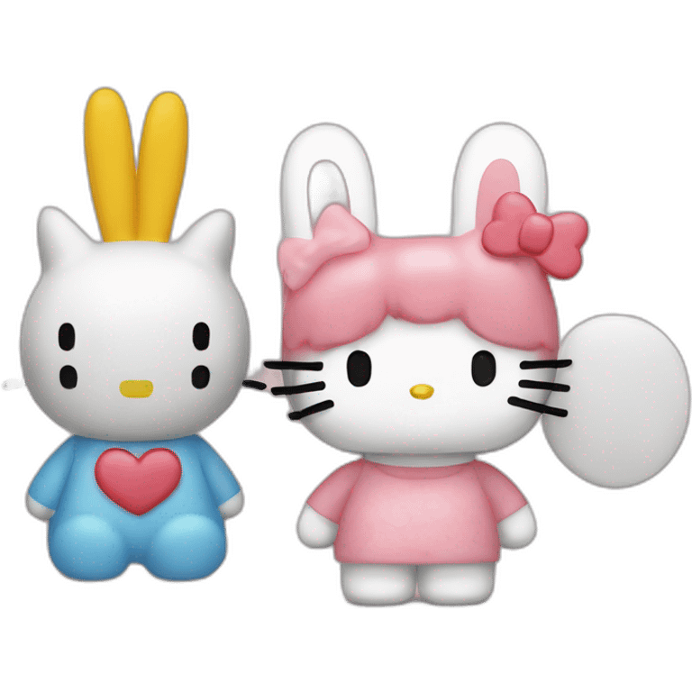 Hello kitty and miffy emoji