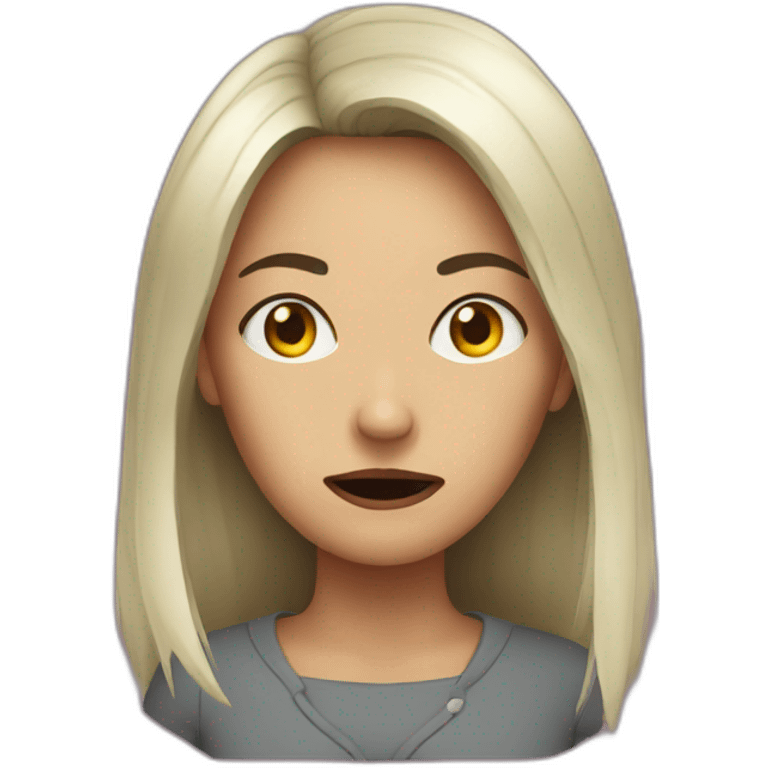 woman horror emoji